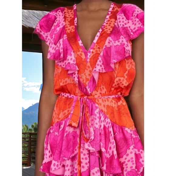 NWT - Revolve Le Superbe Aurora Flora Lil Flirt Dress Size: 2 - Picture 3 of 7